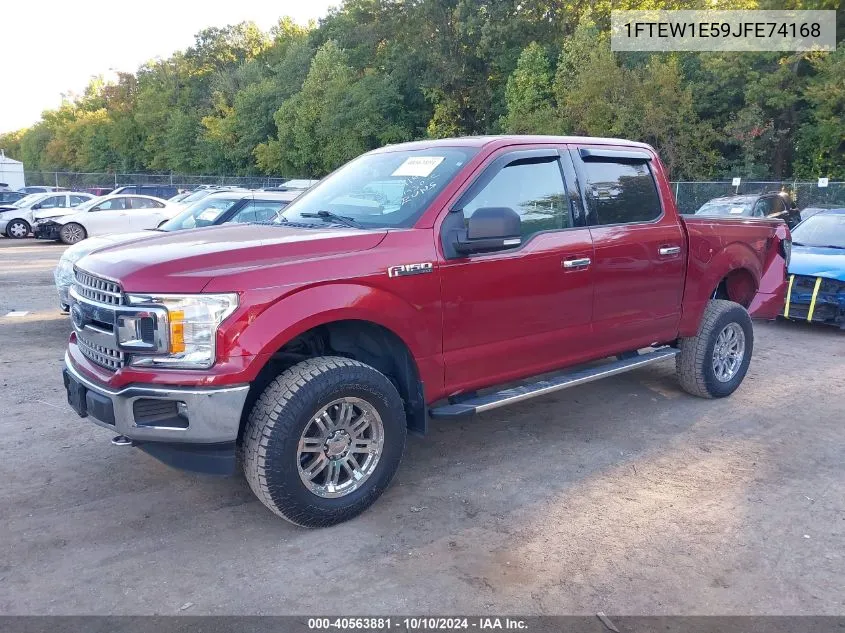 2018 Ford F-150 Xlt VIN: 1FTEW1E59JFE74168 Lot: 40563881