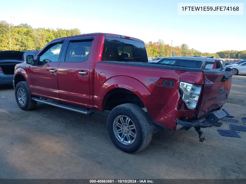 2018 Ford F-150 Xlt VIN: 1FTEW1E59JFE74168 Lot: 40563881