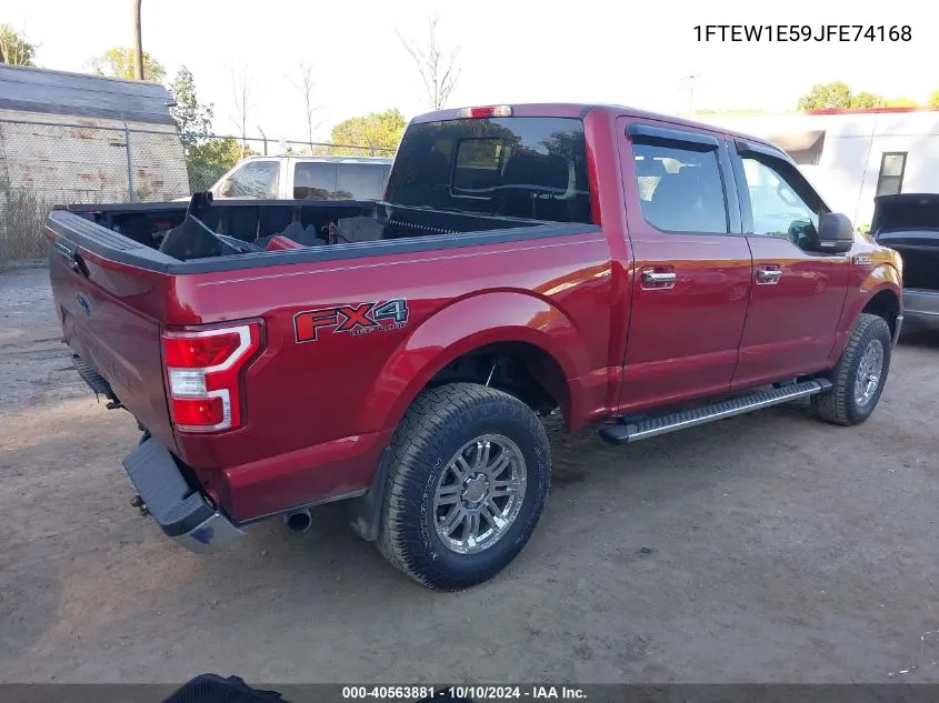 2018 Ford F-150 Xlt VIN: 1FTEW1E59JFE74168 Lot: 40563881