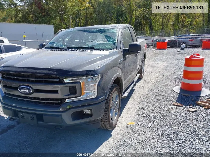 2018 Ford F-150 Xlt VIN: 1FTEX1EP0JFB95481 Lot: 40573410