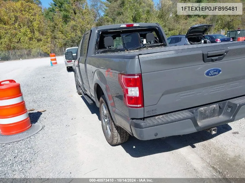 2018 Ford F-150 Xlt VIN: 1FTEX1EP0JFB95481 Lot: 40573410