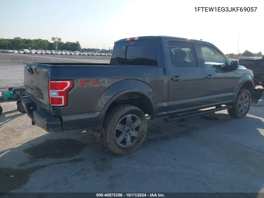 2018 Ford F-150 Xlt VIN: 1FTEW1EG3JKF69057 Lot: 40575356