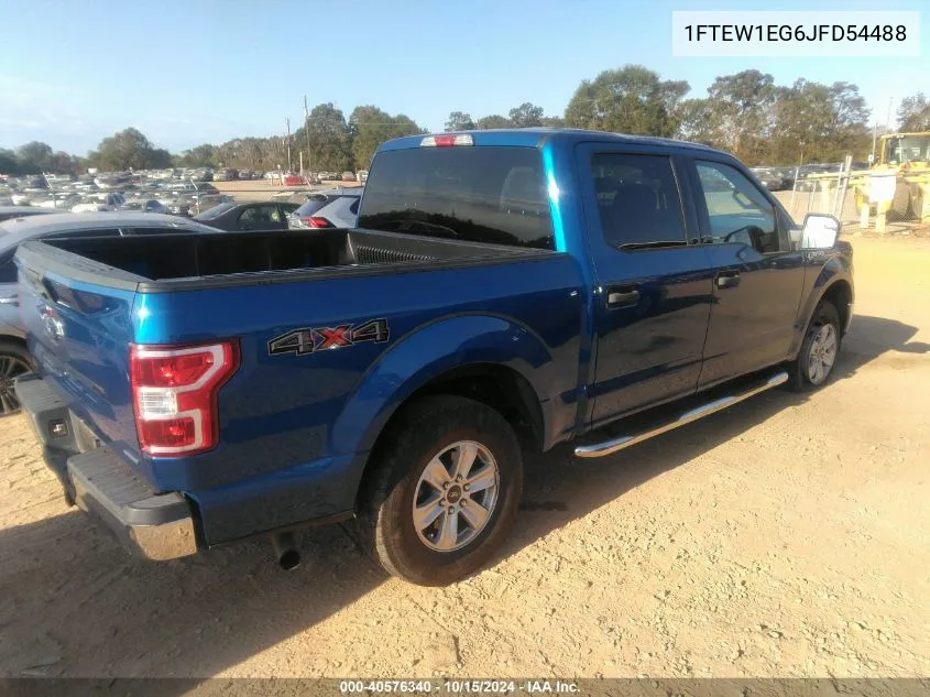 2018 Ford F-150 Xlt VIN: 1FTEW1EG6JFD54488 Lot: 40576340