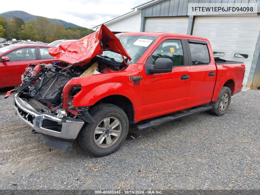 2018 Ford F-150 Xl VIN: 1FTEW1EP6JFD94098 Lot: 40580343