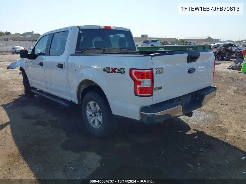 2018 Ford F-150 Xl VIN: 1FTEW1EB7JFB70813 Lot: 40584737