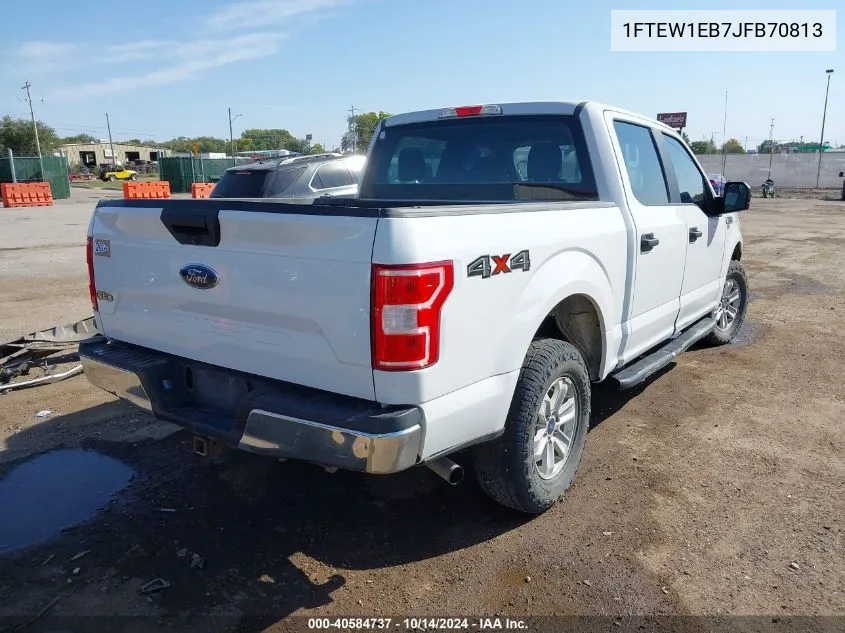 2018 Ford F-150 Xl VIN: 1FTEW1EB7JFB70813 Lot: 40584737