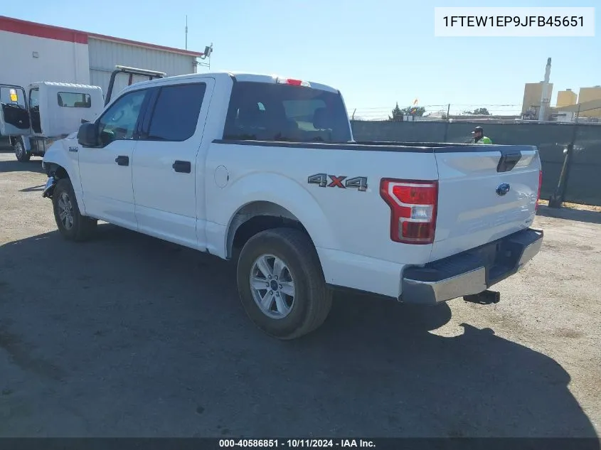 2018 Ford F-150 Xlt VIN: 1FTEW1EP9JFB45651 Lot: 40586851