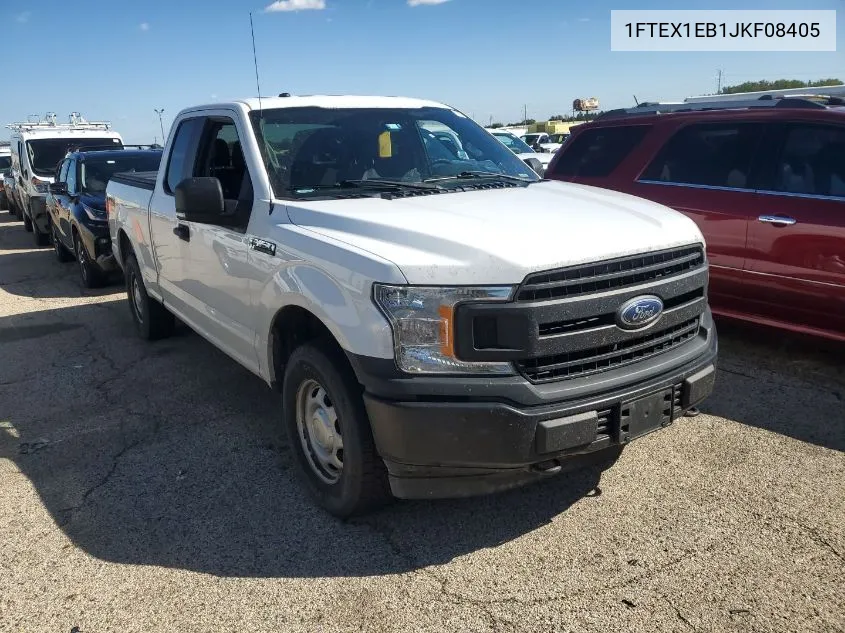 2018 Ford F150 Super Cab VIN: 1FTEX1EB1JKF08405 Lot: 40588204