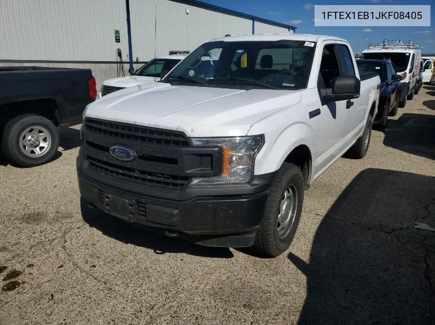 2018 Ford F150 Super Cab VIN: 1FTEX1EB1JKF08405 Lot: 40588204