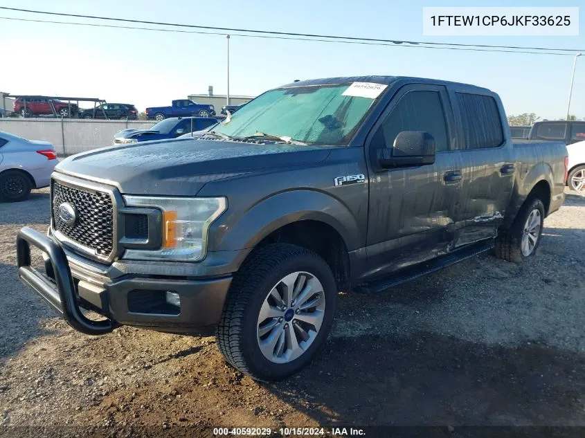 2018 Ford F-150 Xl VIN: 1FTEW1CP6JKF33625 Lot: 40592029