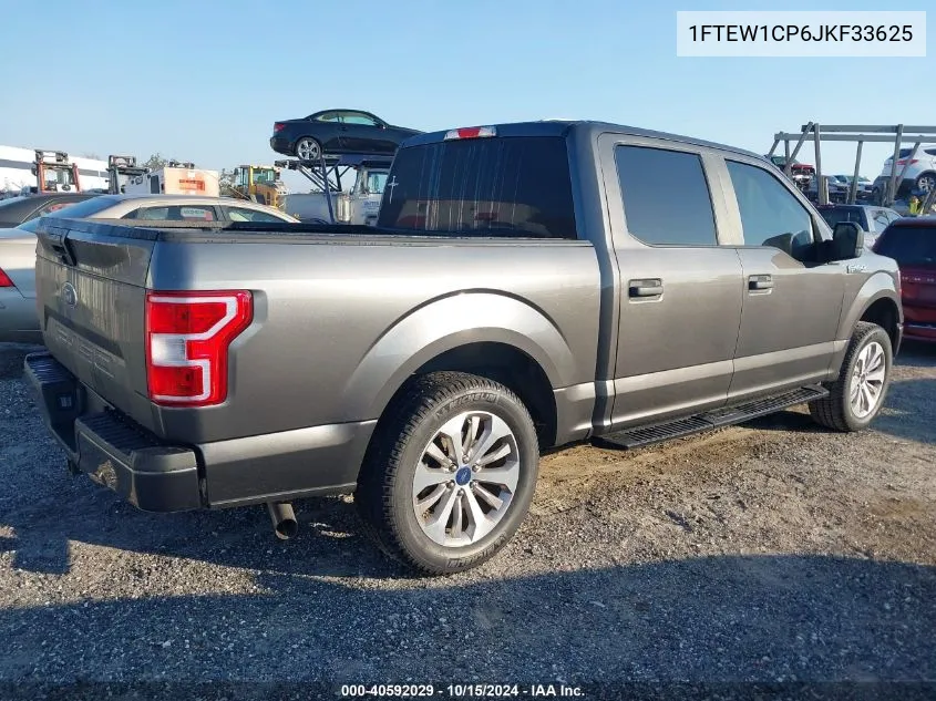 2018 Ford F-150 Xl VIN: 1FTEW1CP6JKF33625 Lot: 40592029