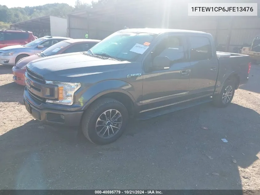 2018 Ford F150 Supercrew VIN: 1FTEW1CP6JFE13476 Lot: 40595779