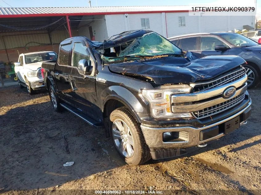 2018 Ford F-150 Lariat VIN: 1FTEW1EGXJKC90379 Lot: 40598062