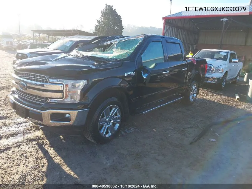 2018 Ford F-150 Lariat VIN: 1FTEW1EGXJKC90379 Lot: 40598062