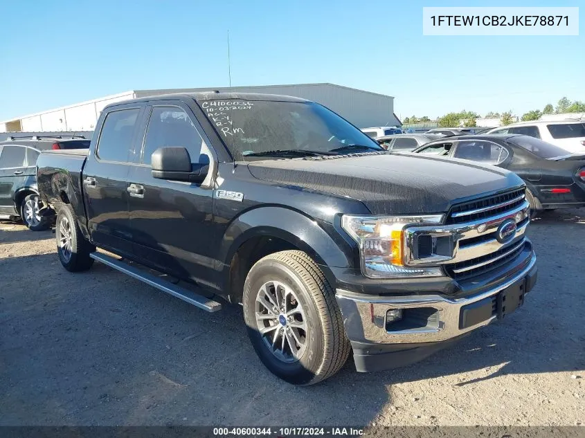 2018 Ford F-150 Xlt VIN: 1FTEW1CB2JKE78871 Lot: 40600344