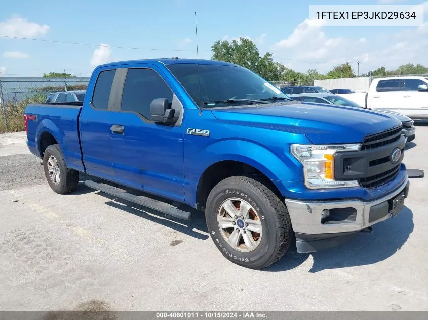 2018 Ford F-150 Xl VIN: 1FTEX1EP3JKD29634 Lot: 40601011