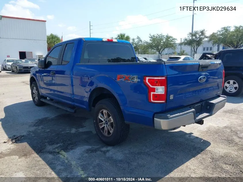 2018 Ford F-150 Xl VIN: 1FTEX1EP3JKD29634 Lot: 40601011