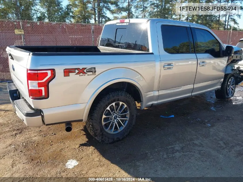 2018 Ford F-150 Xlt VIN: 1FTEW1E58JFD55494 Lot: 40603428