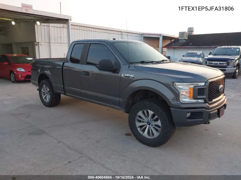 2018 Ford F-150 Xl VIN: 1FTEX1EP5JFA31806 Lot: 40604584