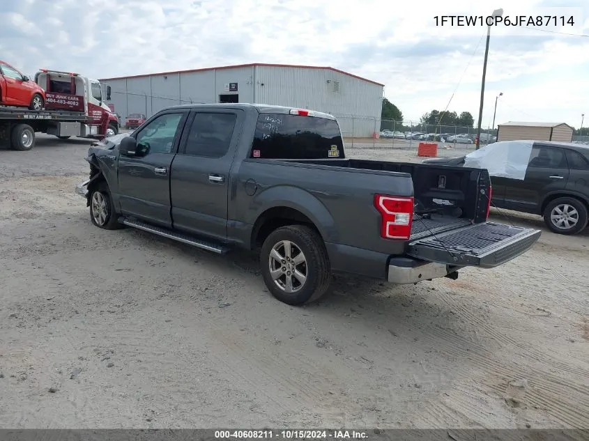 2018 Ford F-150 Xlt VIN: 1FTEW1CP6JFA87114 Lot: 40608211