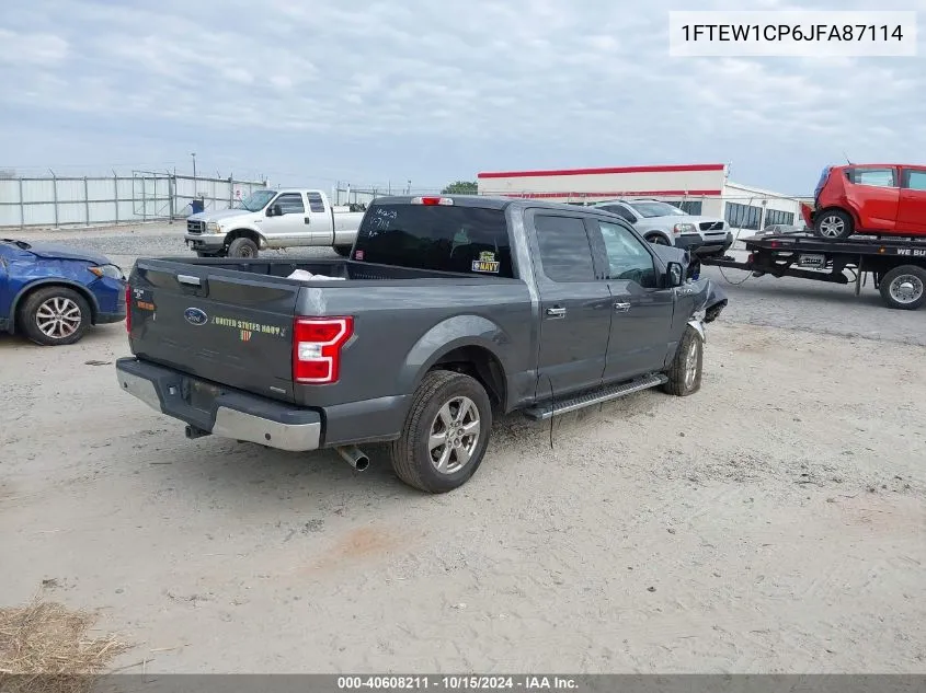 1FTEW1CP6JFA87114 2018 Ford F-150 Xlt