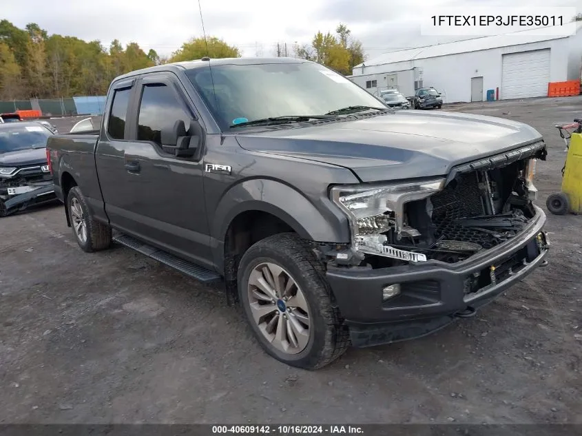 2018 Ford F-150 Xl VIN: 1FTEX1EP3JFE35011 Lot: 40609142