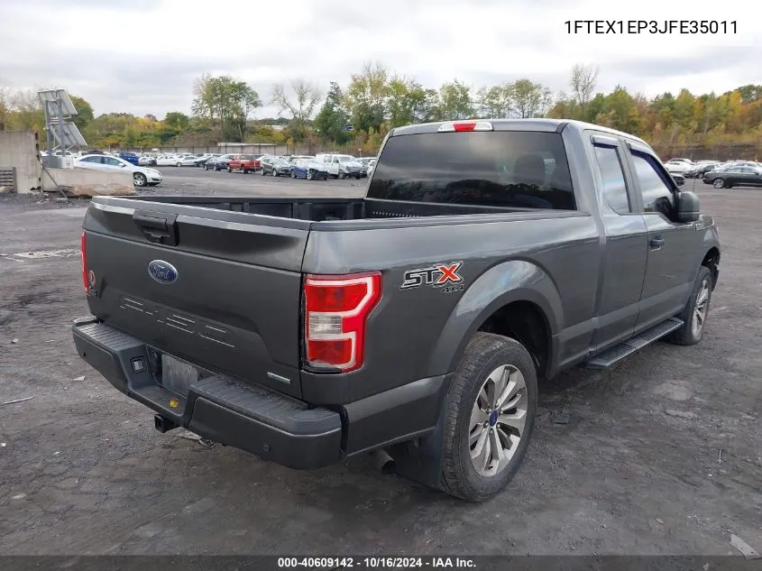 2018 Ford F-150 Xl VIN: 1FTEX1EP3JFE35011 Lot: 40609142