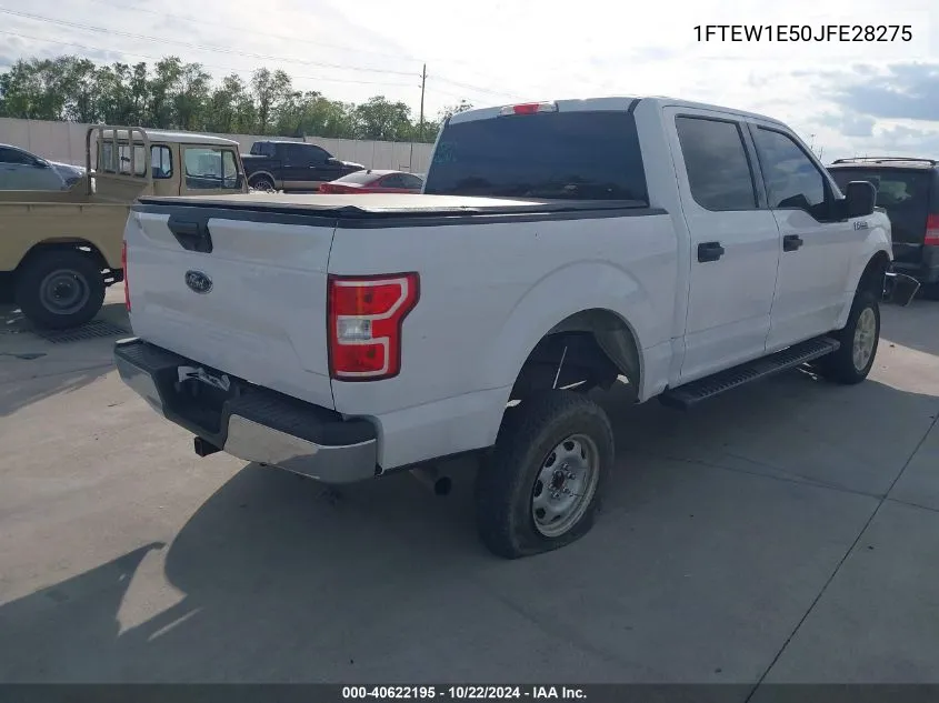 2018 Ford F-150 Xlt VIN: 1FTEW1E50JFE28275 Lot: 40622195