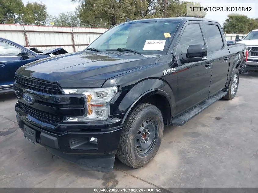 2018 Ford F-150 Lariat VIN: 1FTEW1CP3JKD16842 Lot: 40623020