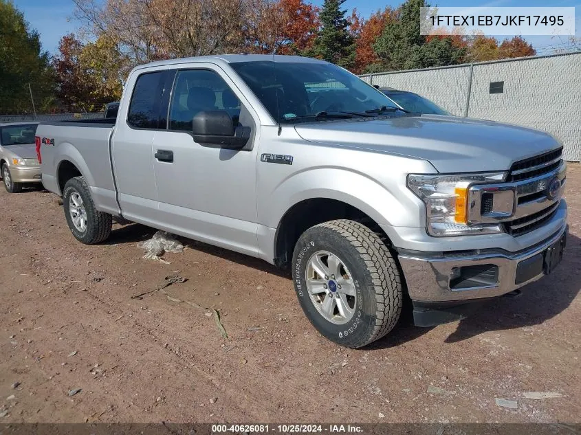 2018 Ford F-150 Xlt VIN: 1FTEX1EB7JKF17495 Lot: 40626081