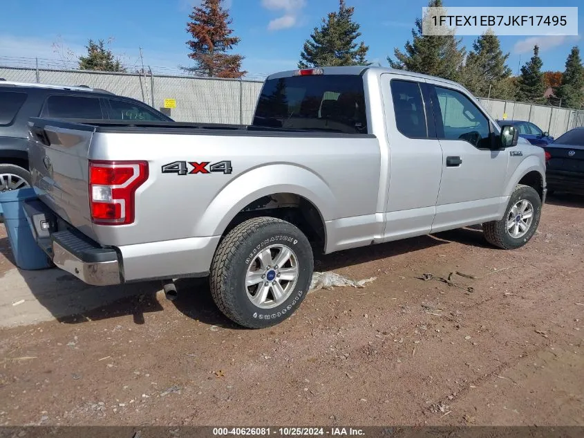 2018 Ford F-150 Xlt VIN: 1FTEX1EB7JKF17495 Lot: 40626081