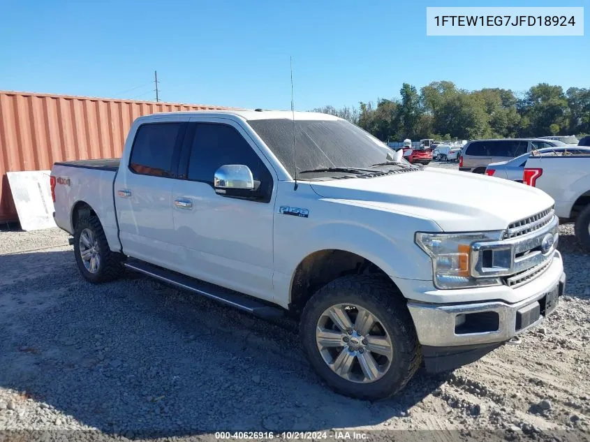 2018 Ford F-150 Supercrew VIN: 1FTEW1EG7JFD18924 Lot: 40626916