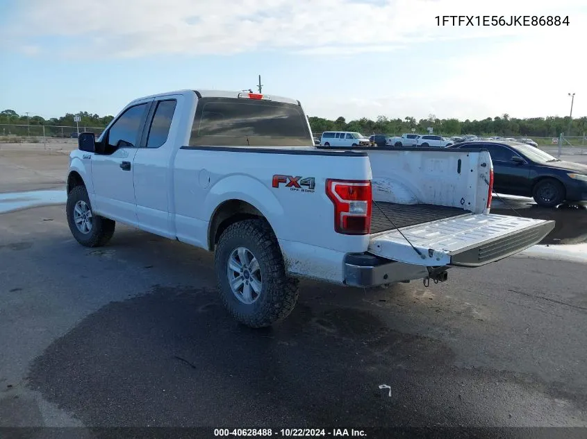 2018 Ford F-150 Xl VIN: 1FTFX1E56JKE86884 Lot: 40628488