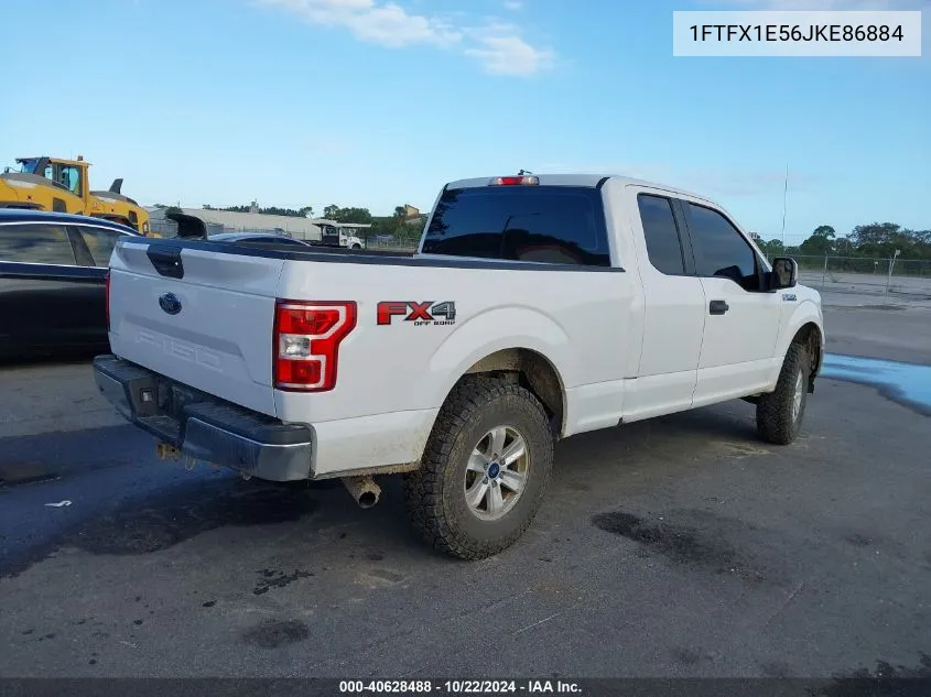 2018 Ford F-150 Xl VIN: 1FTFX1E56JKE86884 Lot: 40628488