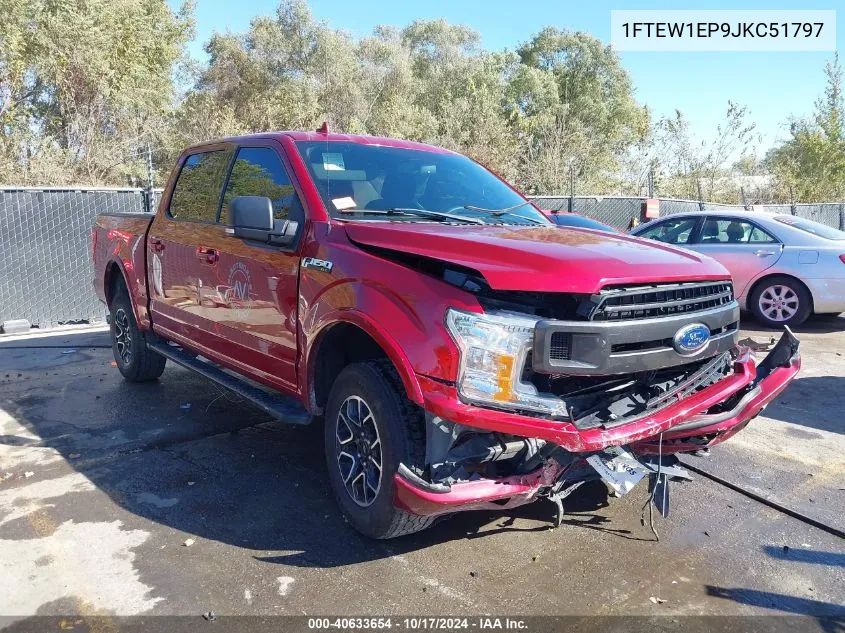 2018 Ford F-150 Xlt VIN: 1FTEW1EP9JKC51797 Lot: 40633654