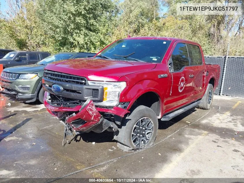 2018 Ford F-150 Xlt VIN: 1FTEW1EP9JKC51797 Lot: 40633654