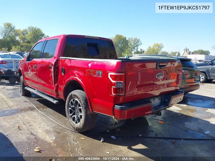 2018 Ford F-150 Xlt VIN: 1FTEW1EP9JKC51797 Lot: 40633654