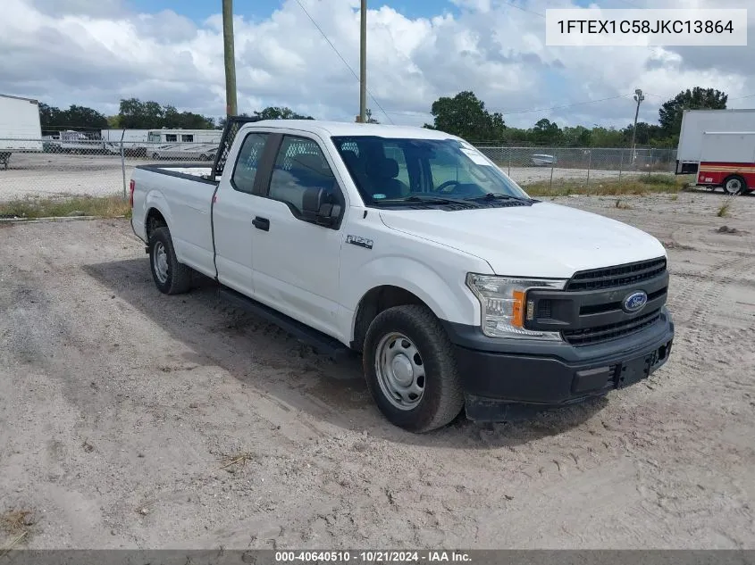 2018 Ford F150 Super Cab VIN: 1FTEX1C58JKC13864 Lot: 40640510