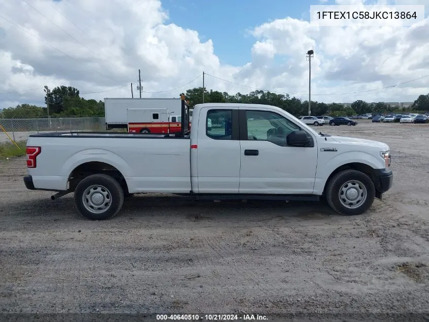 2018 Ford F150 Super Cab VIN: 1FTEX1C58JKC13864 Lot: 40640510