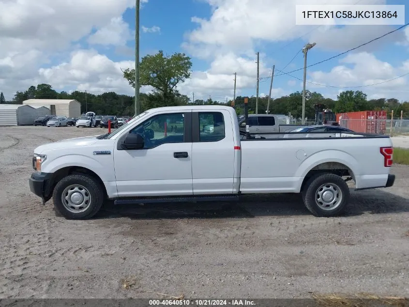 2018 Ford F150 Super Cab VIN: 1FTEX1C58JKC13864 Lot: 40640510