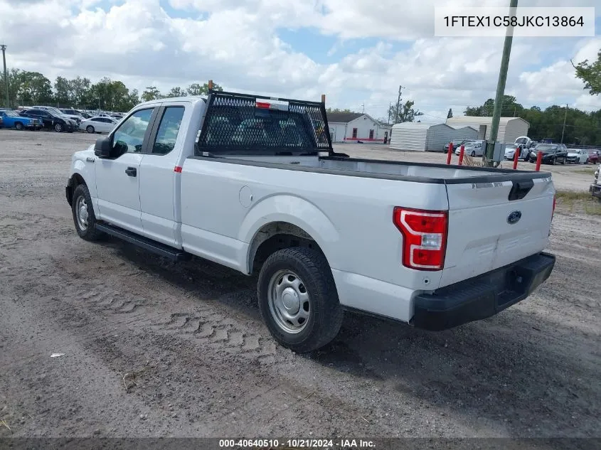 2018 Ford F150 Super Cab VIN: 1FTEX1C58JKC13864 Lot: 40640510