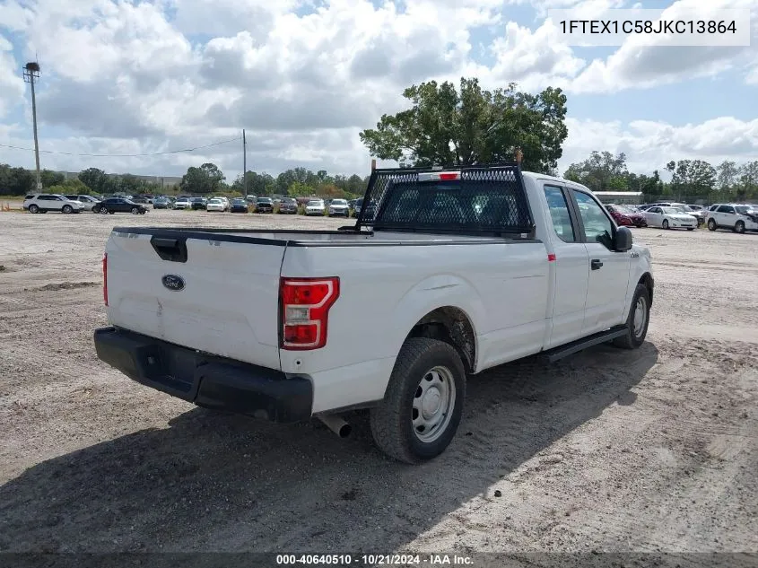 2018 Ford F150 Super Cab VIN: 1FTEX1C58JKC13864 Lot: 40640510