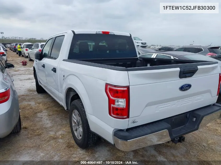 2018 Ford F-150 Xlt VIN: 1FTEW1C52JFB30300 Lot: 40641497