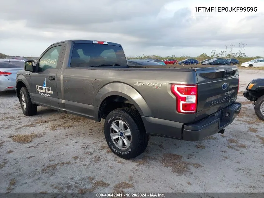 2018 Ford F150 VIN: 1FTMF1EP0JKF99595 Lot: 40642041