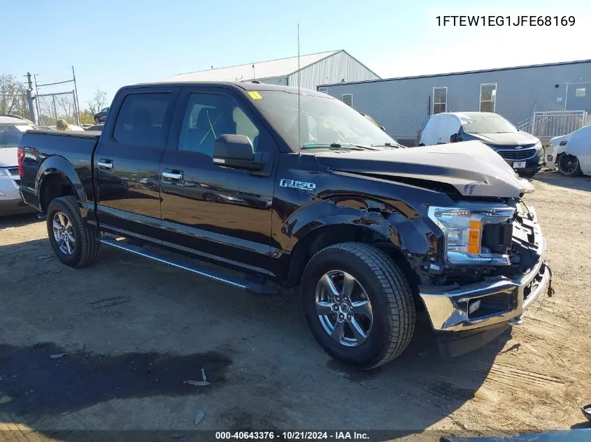 2018 Ford F150 Supercrew VIN: 1FTEW1EG1JFE68169 Lot: 40643376