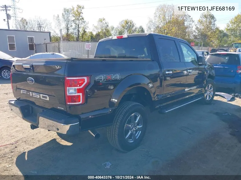 2018 Ford F150 Supercrew VIN: 1FTEW1EG1JFE68169 Lot: 40643376