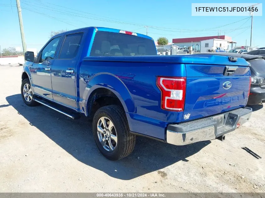 2018 Ford F-150 Xlt VIN: 1FTEW1C51JFD01456 Lot: 40643935