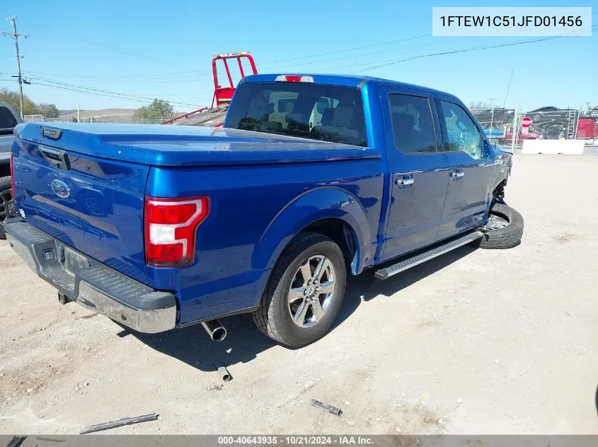 2018 Ford F-150 Xlt VIN: 1FTEW1C51JFD01456 Lot: 40643935