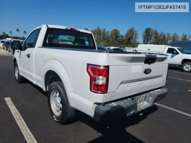 2018 Ford F-150 Xl VIN: 1FTMF1CB2JFA57415 Lot: 40649063