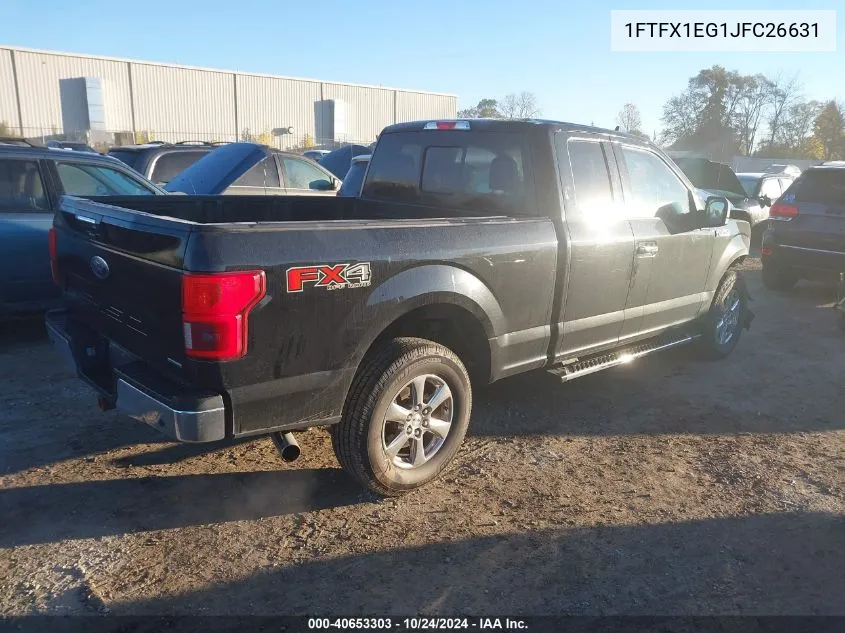 2018 Ford F-150 Xlt VIN: 1FTFX1EG1JFC26631 Lot: 40653303